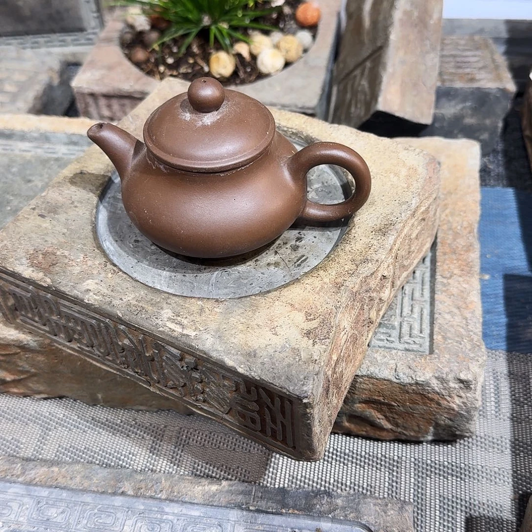 老砖茶台，砚台，画像砖