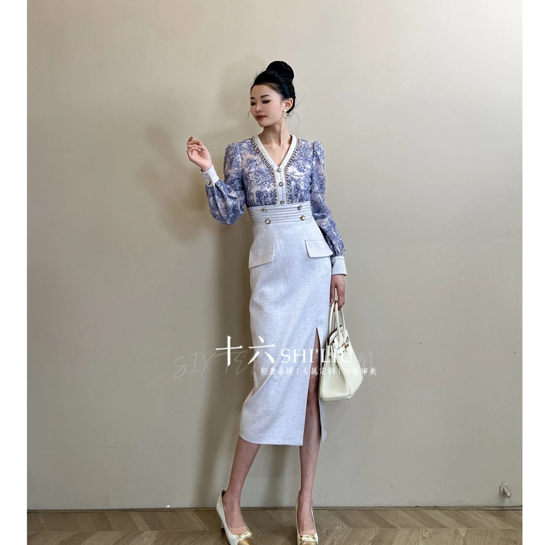 【十六大促】小香风显瘦优雅名媛百搭气质女装连衣裙51158