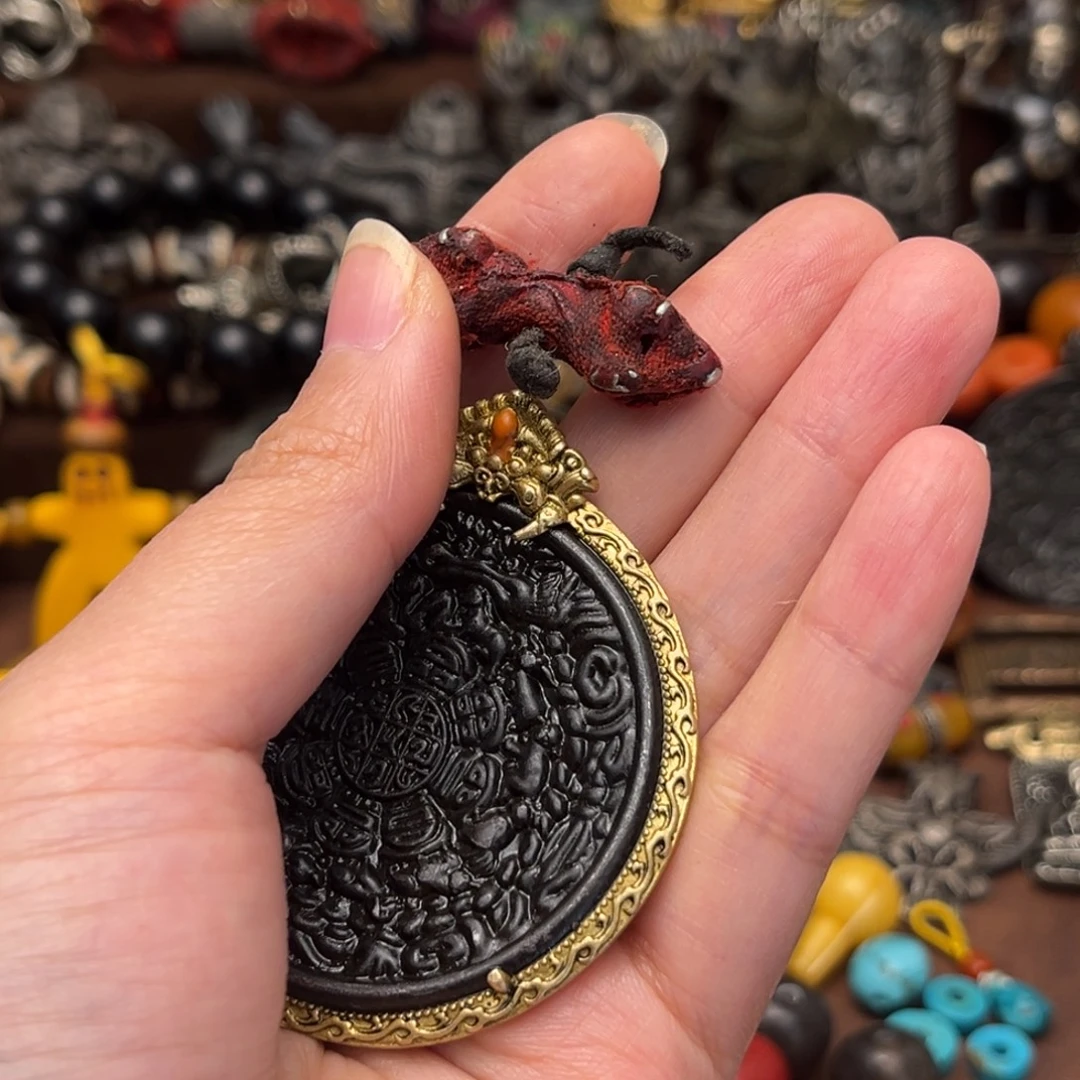 螺***王吊坠吊坠托甲蛙嘴吊坠