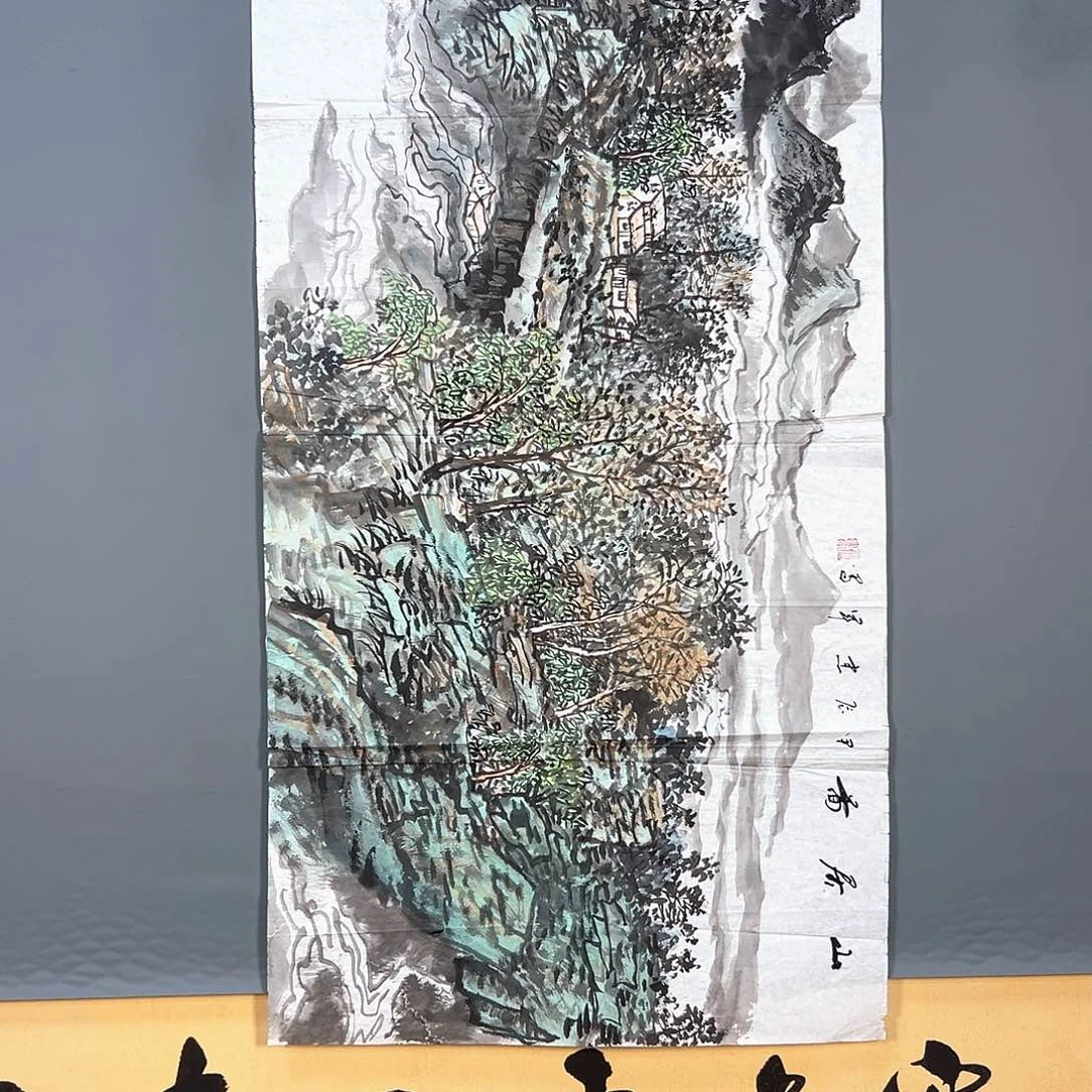 国画762 花鸟和蝴蝶在空中