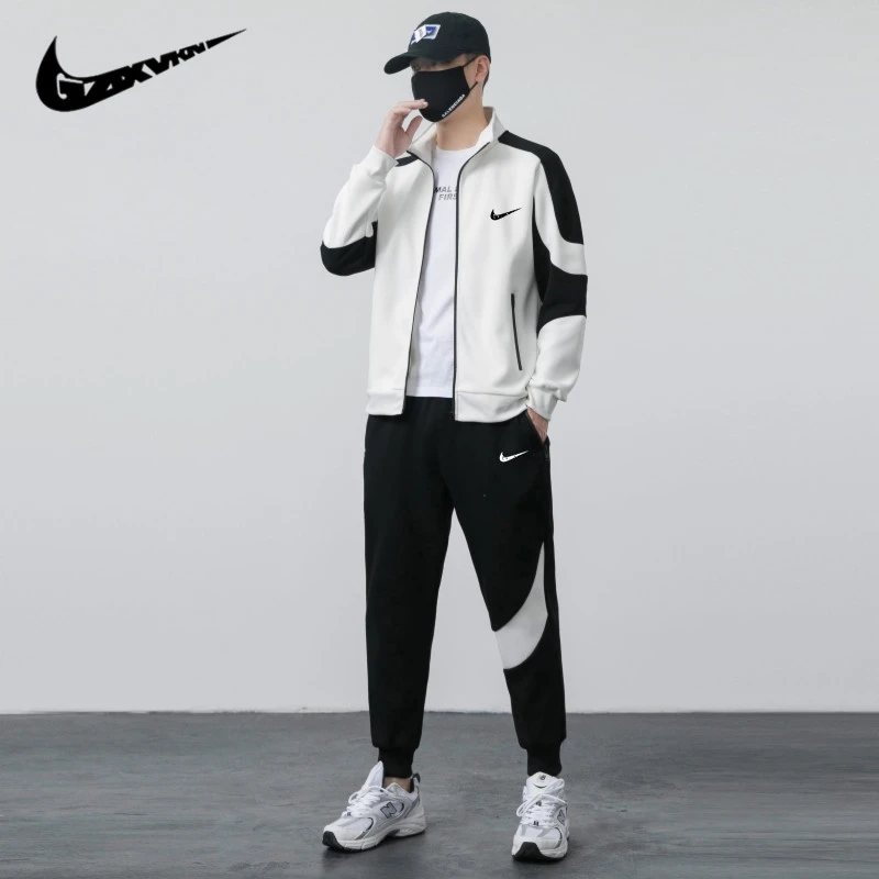 奥莱运动套装男士秋季开衫休闲长袖宽松潮流百搭长裤子学生两件套