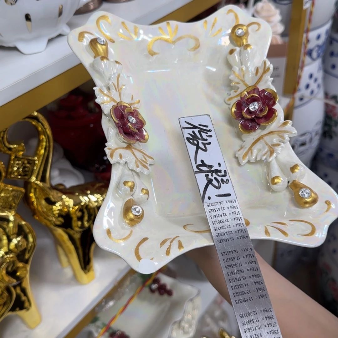 瓷片陶瓷工艺花瓶摆件