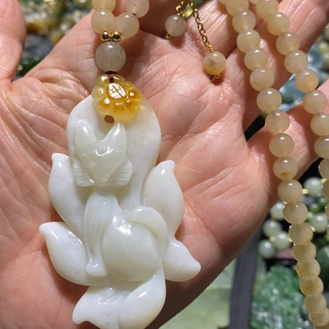 【闪购商品】岫玉毛衣链未镶嵌