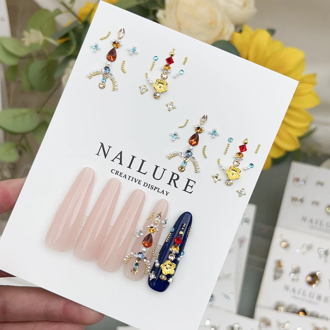 【熹太妃】美甲饰品材料包熹妃回宫宫廷复古风嬛嬛护甲指甲组合钻包