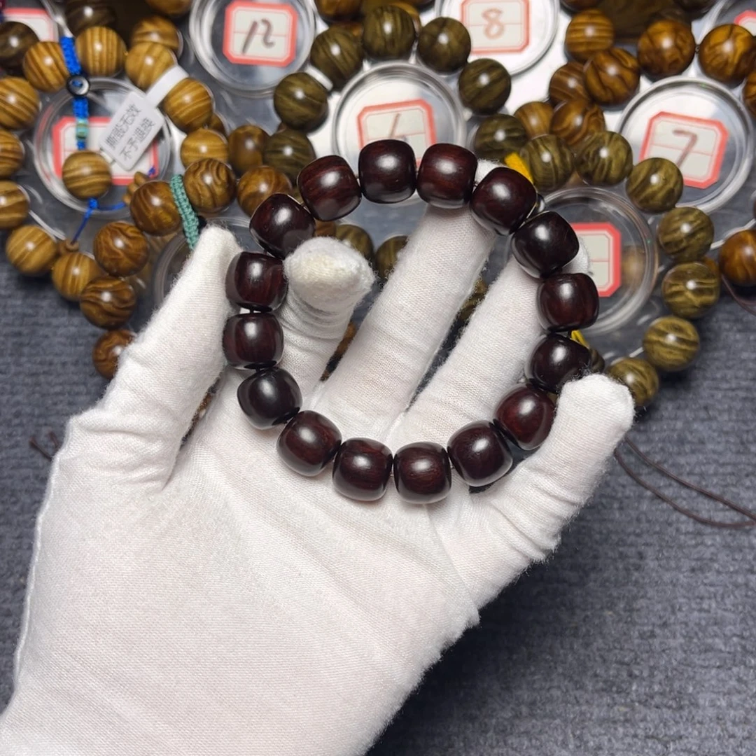 楠木（金丝楠）手串/手链小叶紫檀桶珠68