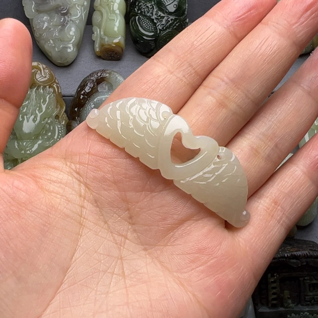 和田玉未镶嵌挂件