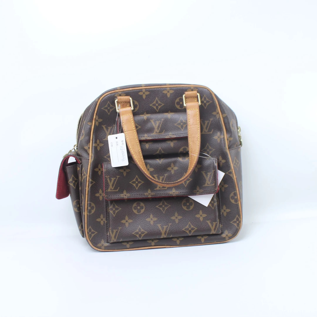 90新 LouisVuitton/路易威登 VI0014老花竖版骆驼包