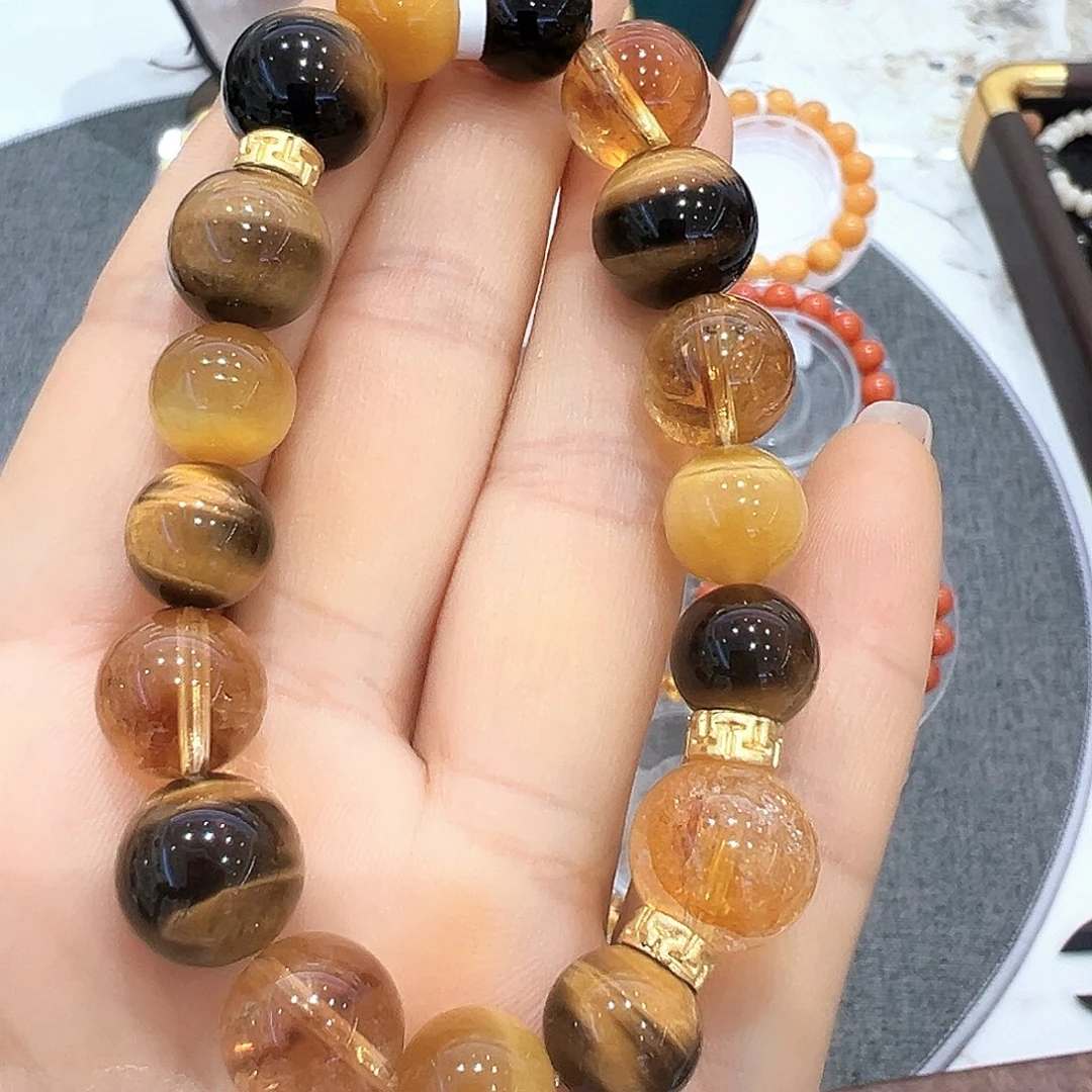 手链水晶未镶嵌天然水晶手串混搭色设计