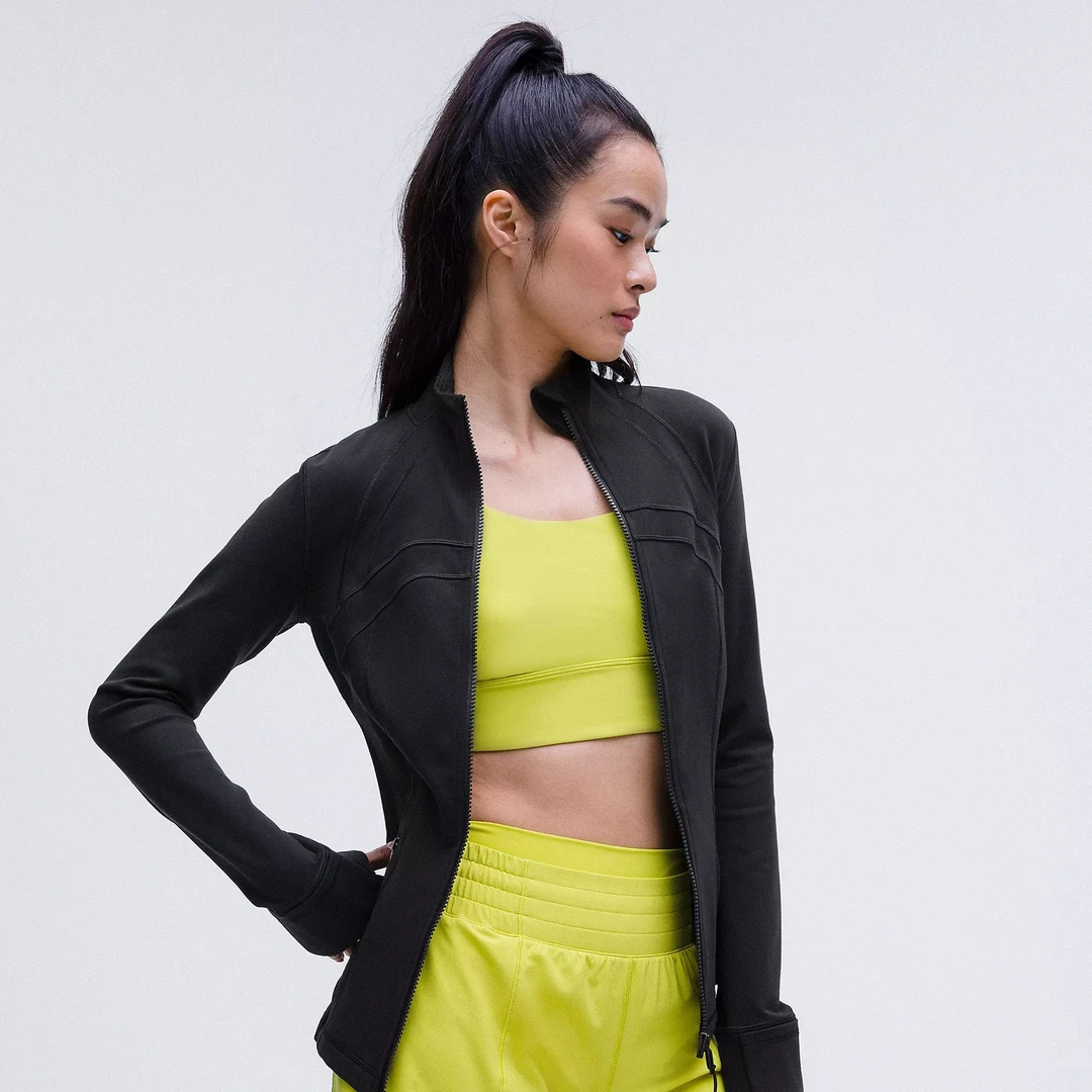 lululemon/露露乐蒙Define长款修身Luon立领拉链户外女士外套女款