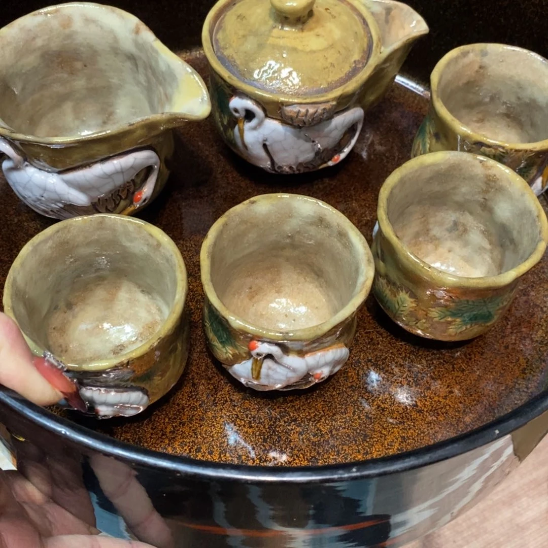 紫砂茶壶密胺手绘陶瓷