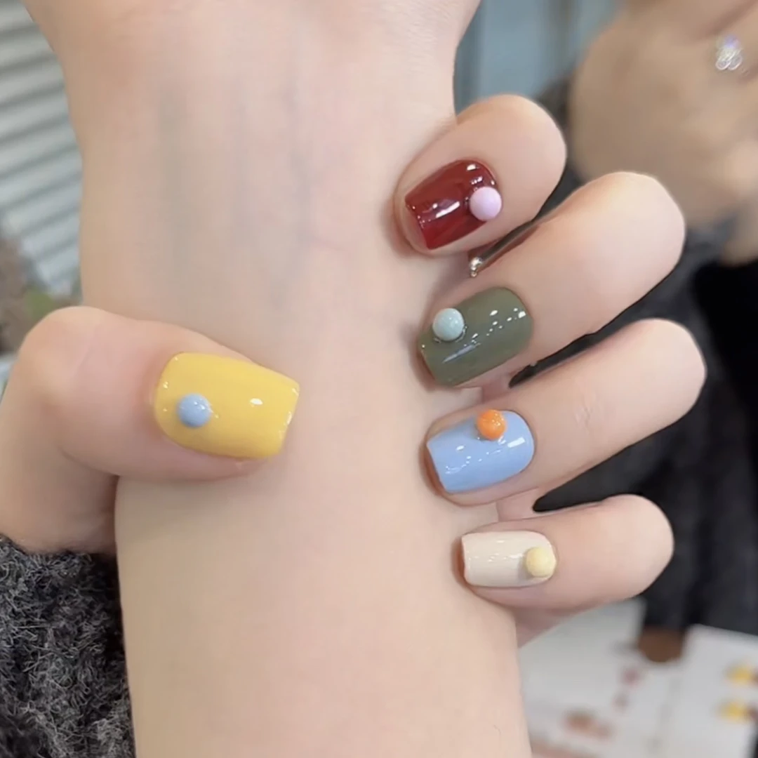 【彩虹豆】小末汀显白纯欲气质多巴胺简约温柔穿戴甲