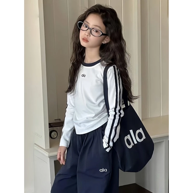 巴拉童年女童套装春秋季2025新款韩系儿童卫衣小女孩两件套休闲时
