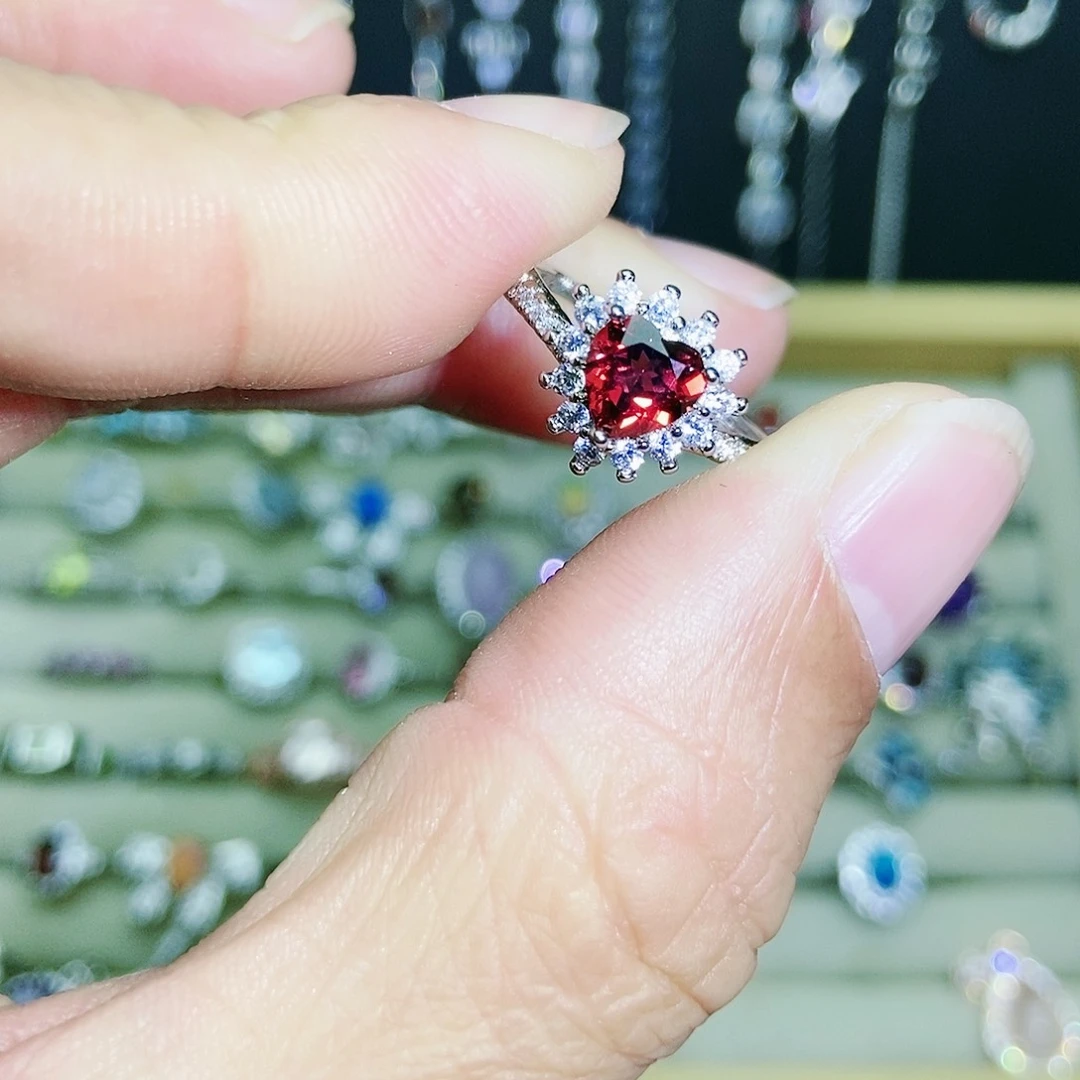 【闪购商品】未镶嵌戒指石榴石