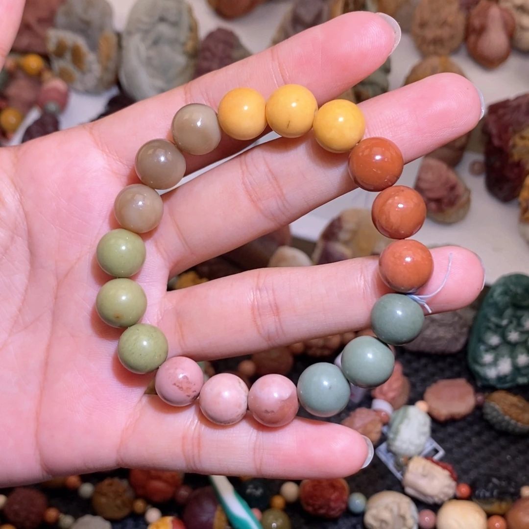 石英质玉（阿拉善玉）手链未镶嵌