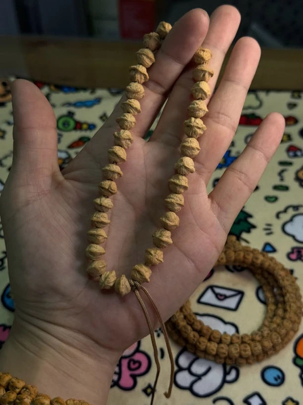 热振柏香籽原桩双岐白牙横打手持大尺寸