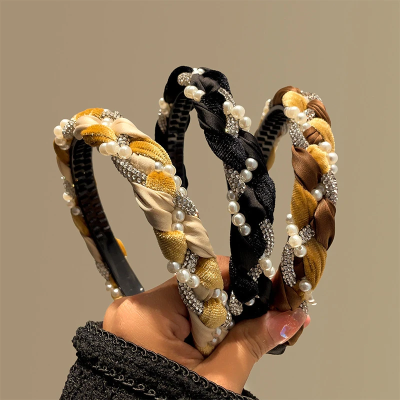 爆款感百搭网红发箍秋冬发卡洗脸洋气高颅顶头箍头饰发圈宽边发饰