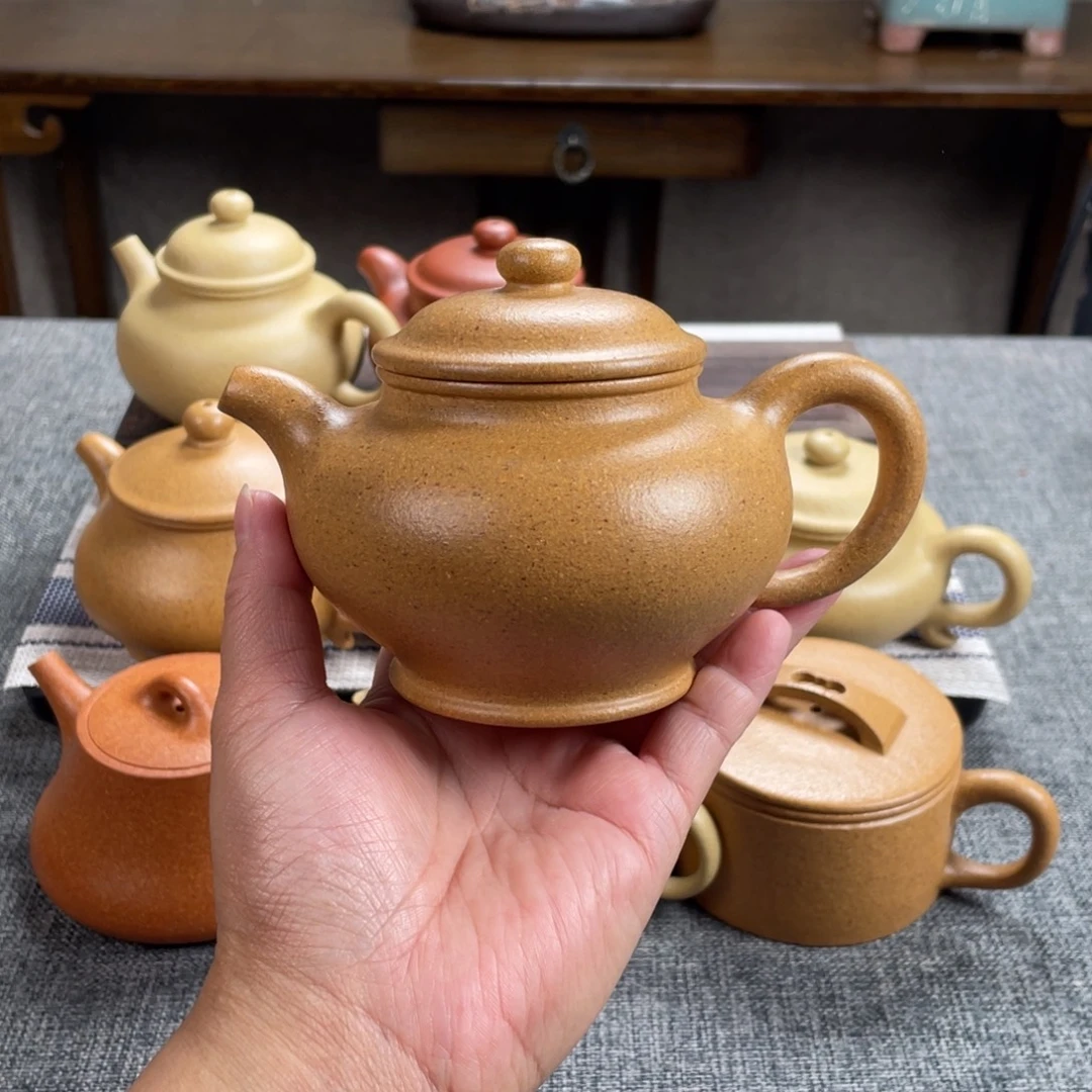 茶壶紫砂黄金段多只全手30目260