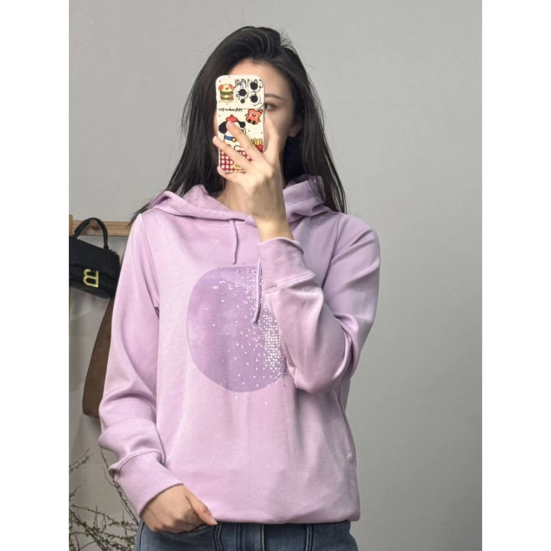 【华艺优选】时尚连帽柔软休闲卫衣女