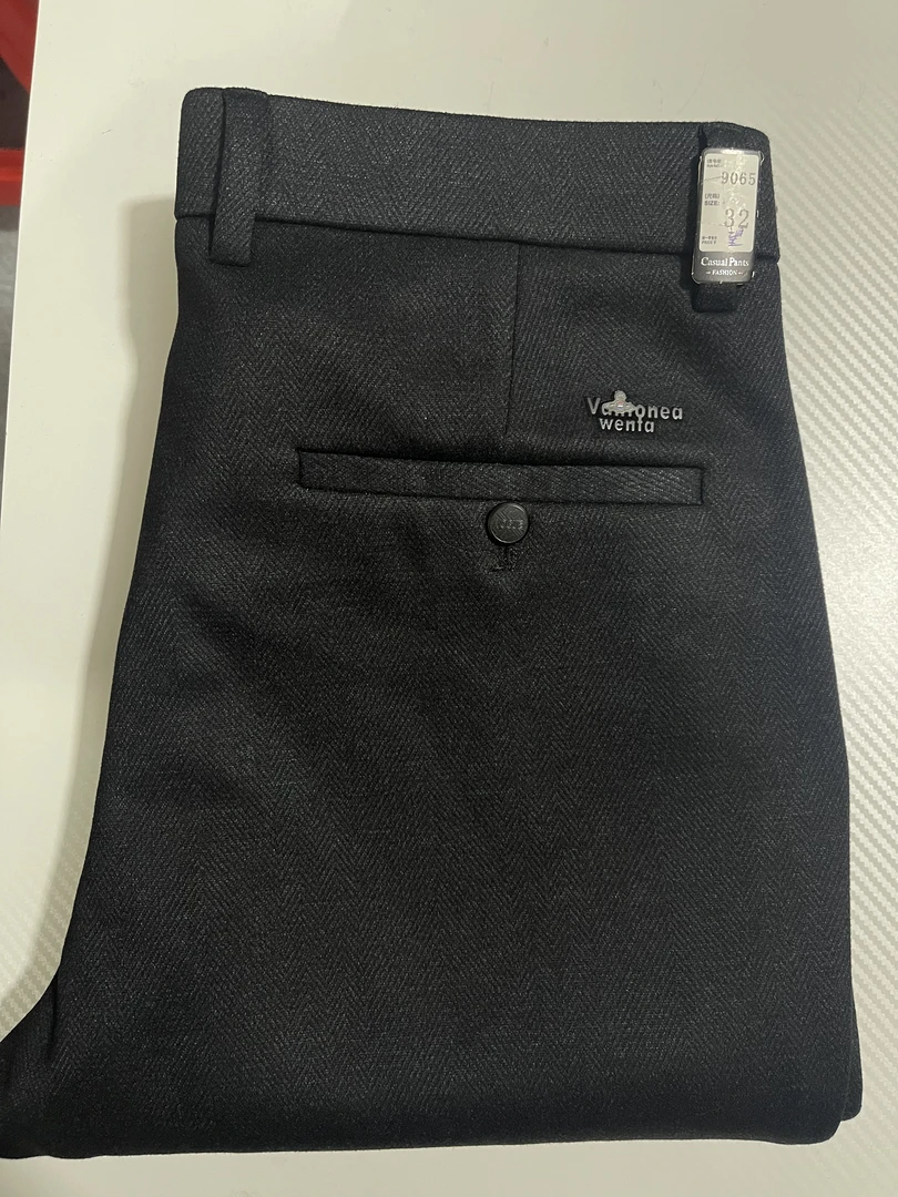 2025男士秋冬加绒加厚休闲裤直筒裤9065弹力商务