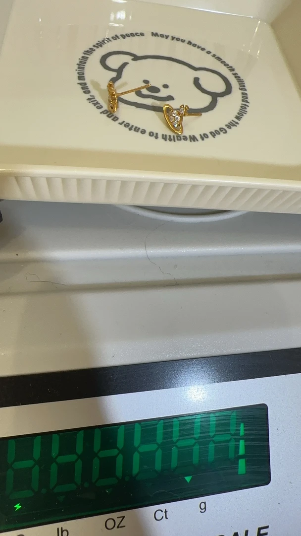 足金精品工艺耳饰
