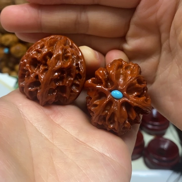 文玩核桃吊坠苹果37肚40