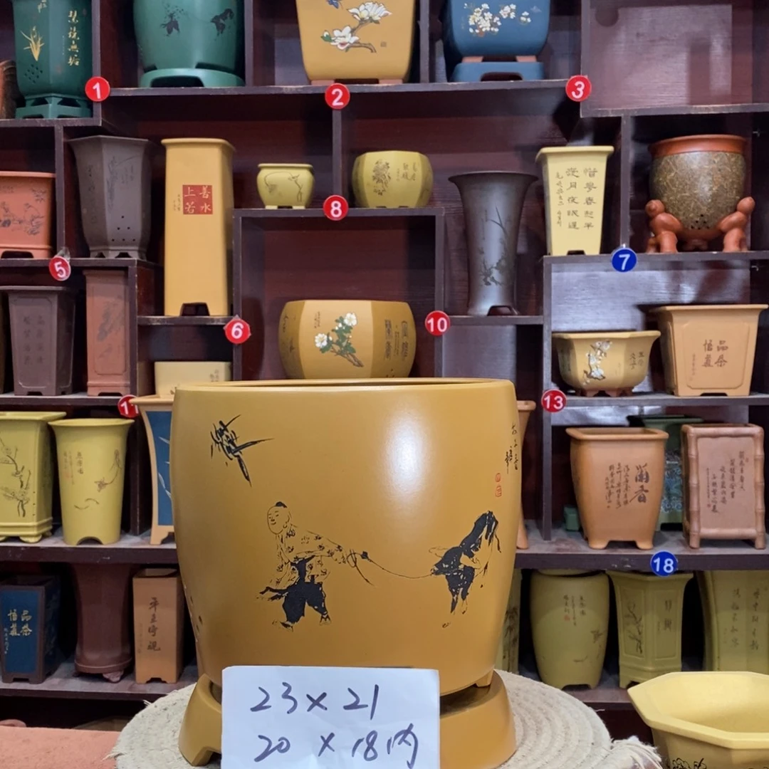 紫砂花盆紫砂花盆