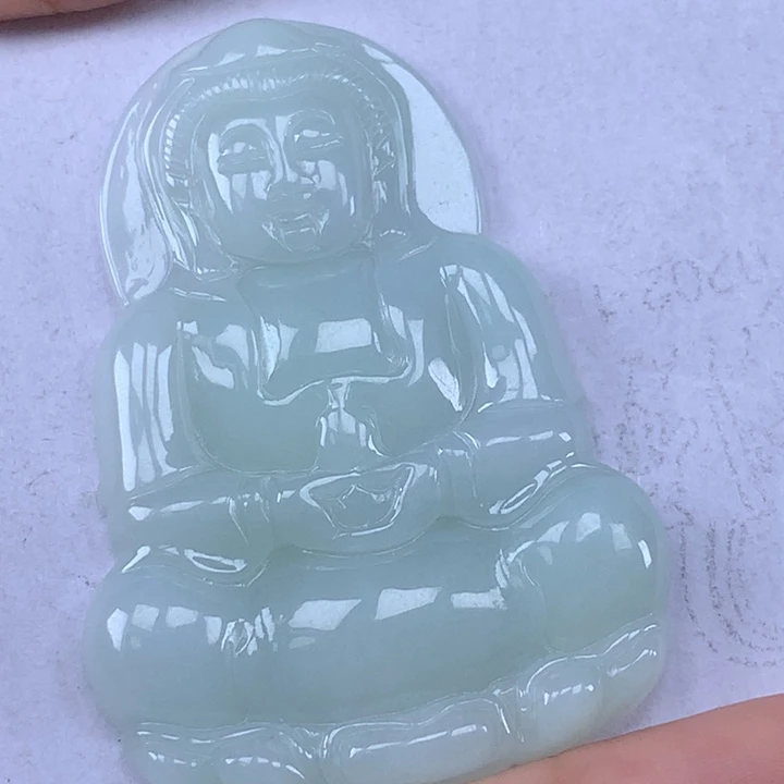 颈饰未镶嵌翡翠玉观音吊坠