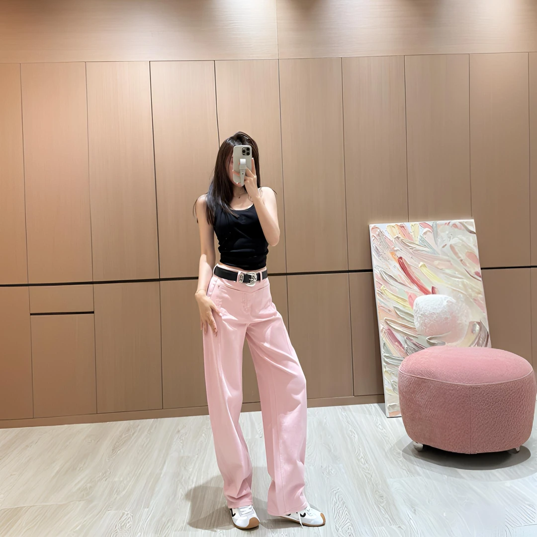 弯刀裤高腰宽松显瘦慵懒风镰刀春季阔腿裤牛仔裤女款爆款2025新款