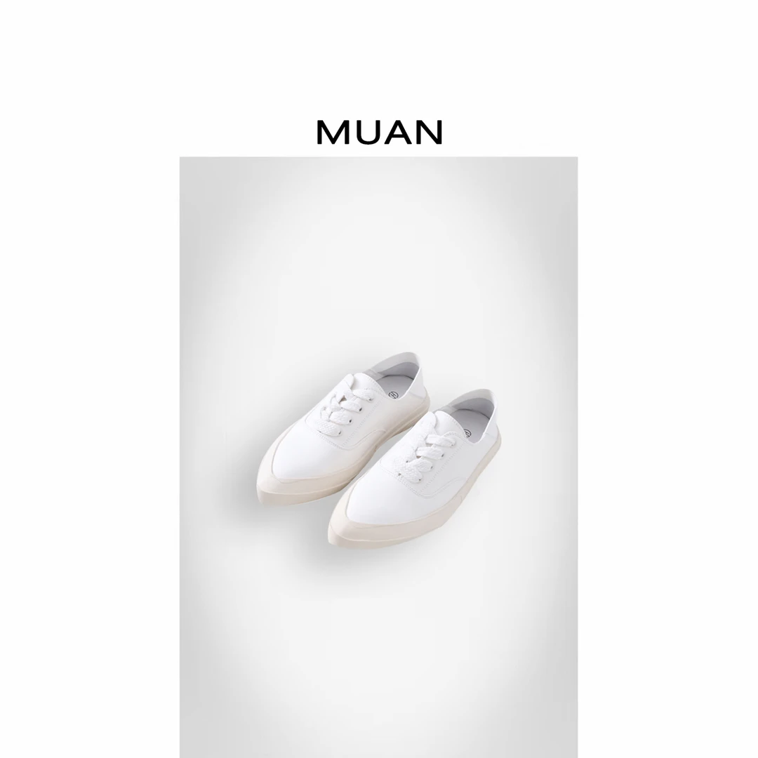 木岸MUAN：《尖头运动鞋》定制INS博主高级尖头运动鞋单鞋女LL-M118