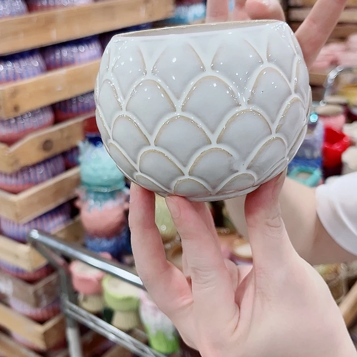 有孔.凑单10元陶瓷花盆发货！