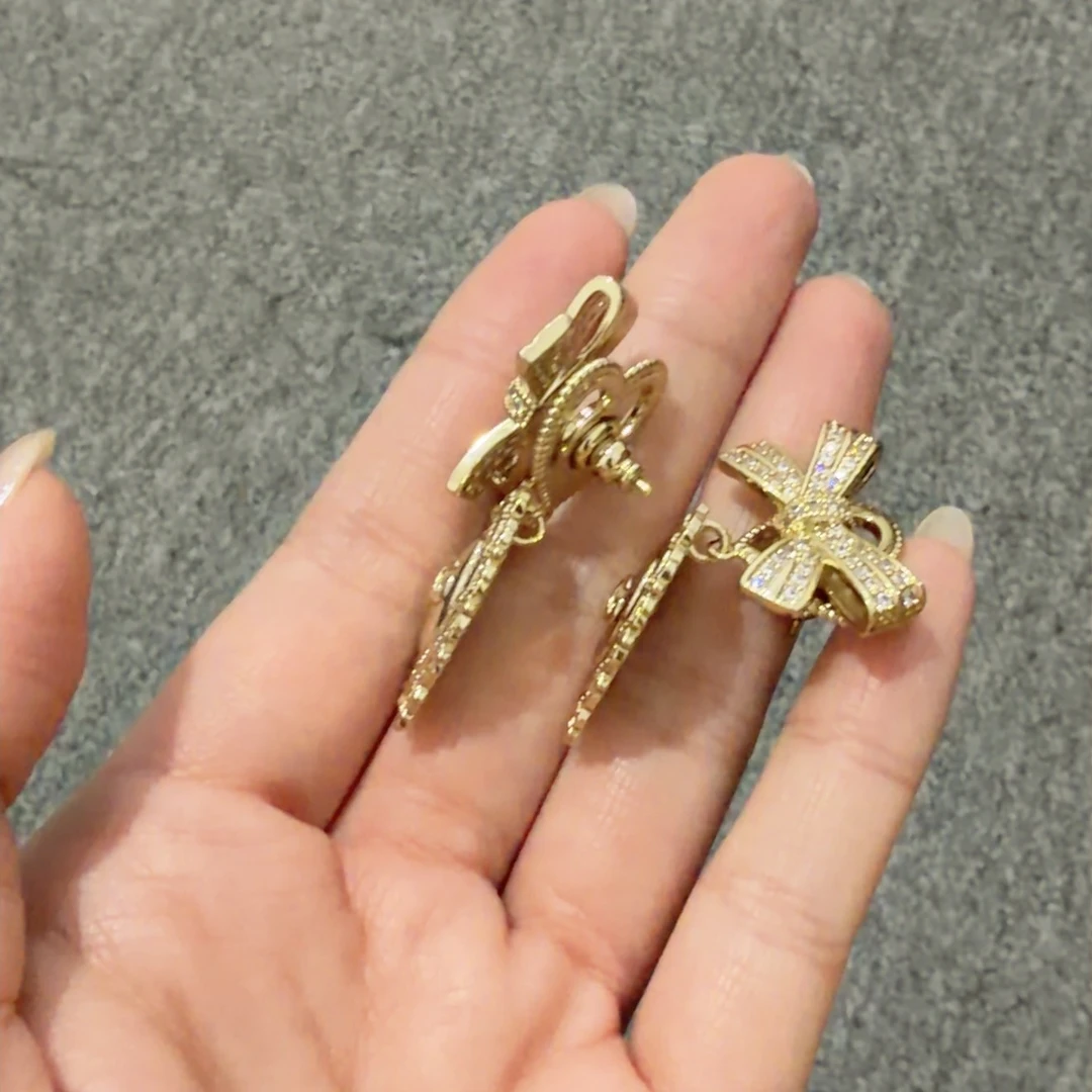 铜合金合成锆石耳饰 CC11788 高定系列 耳饰