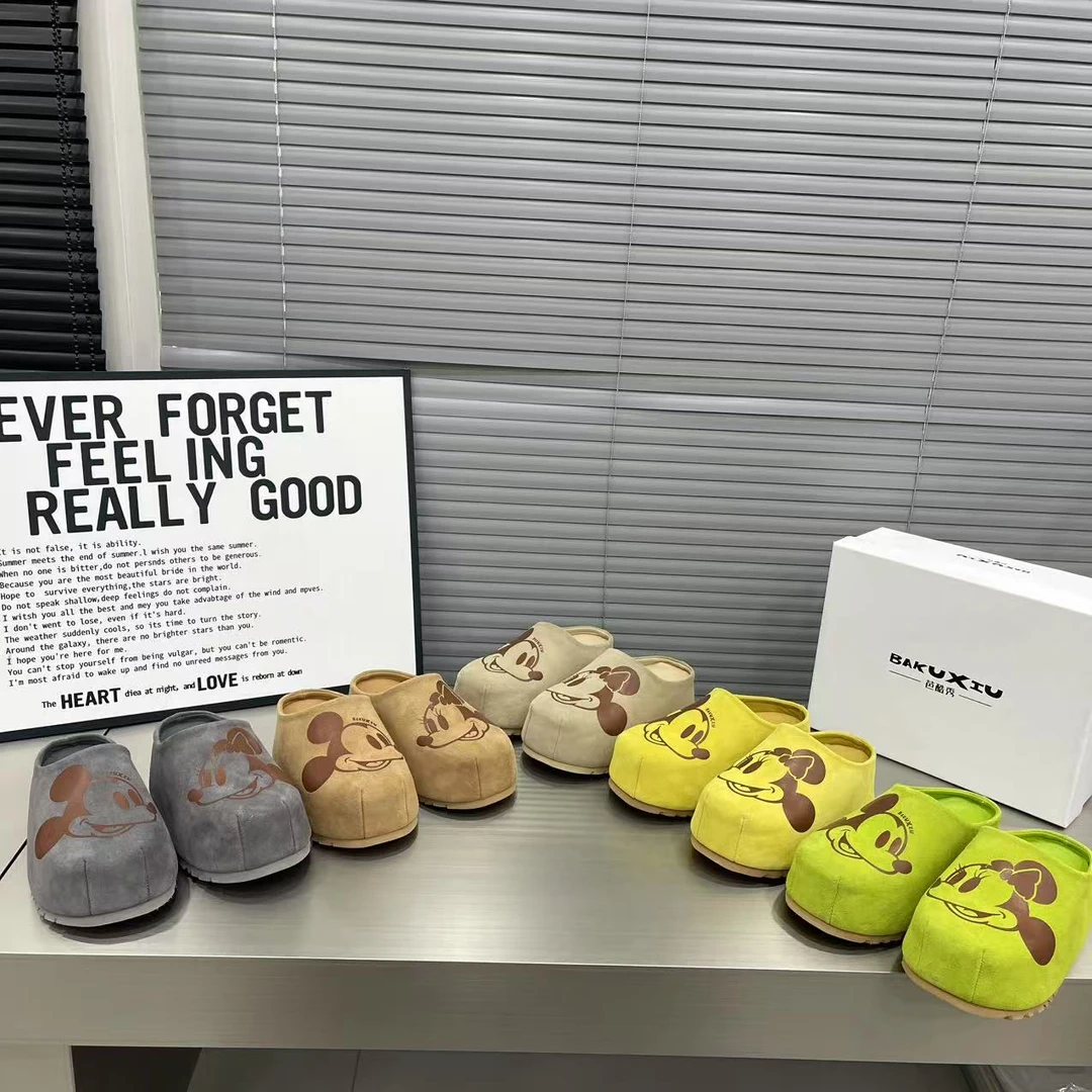 2025早春季新款休闲包头拖女鞋时尚厚底增高懒人厚底半拖鞋女鞋