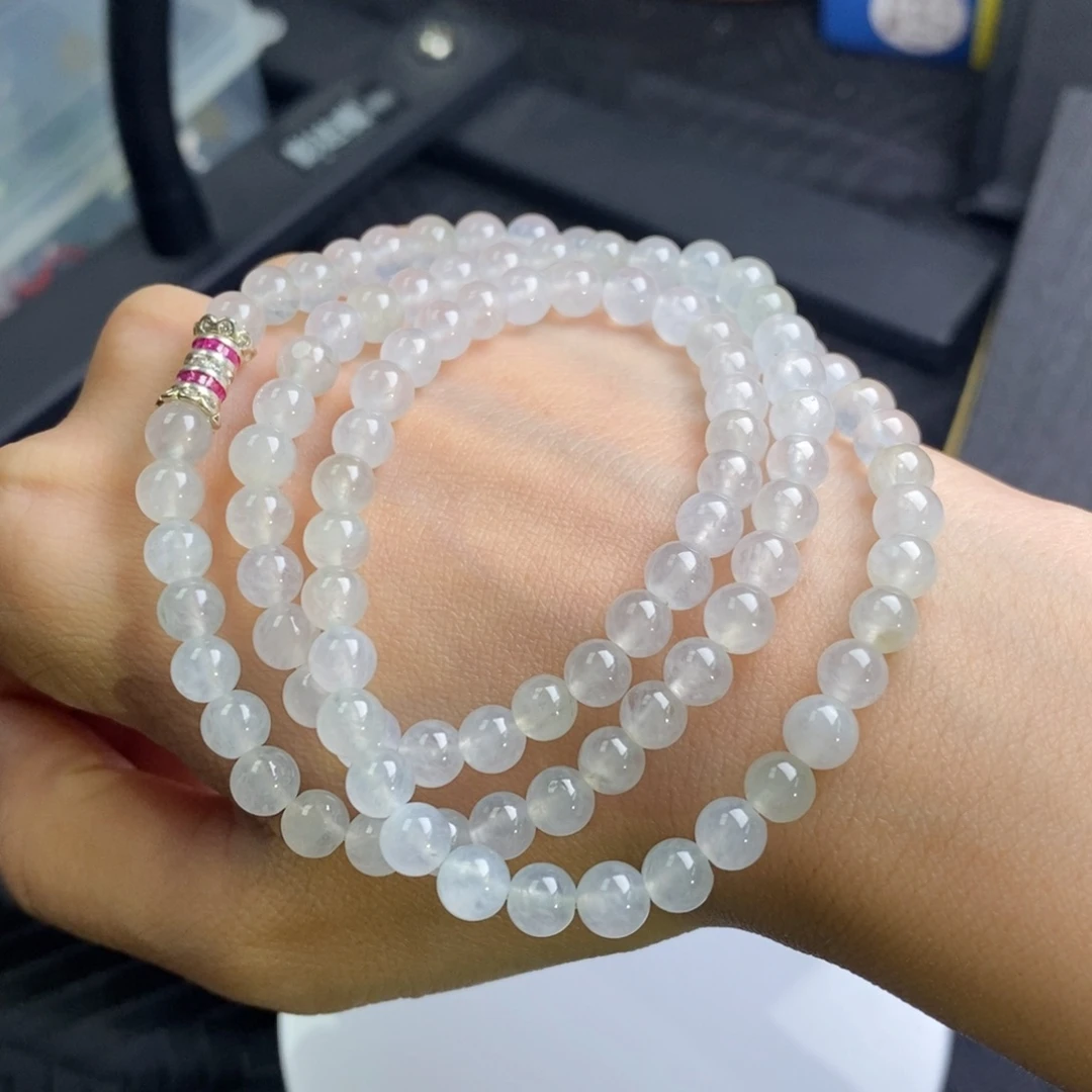 颈饰未镶嵌翡翠冰珠珠