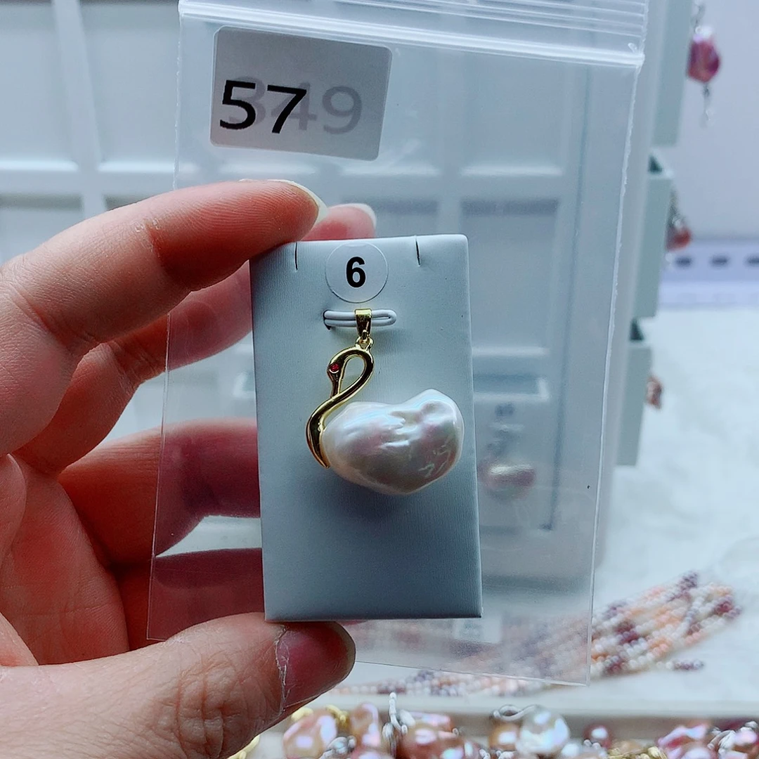 淡水珍珠吊坠(不含链)合金