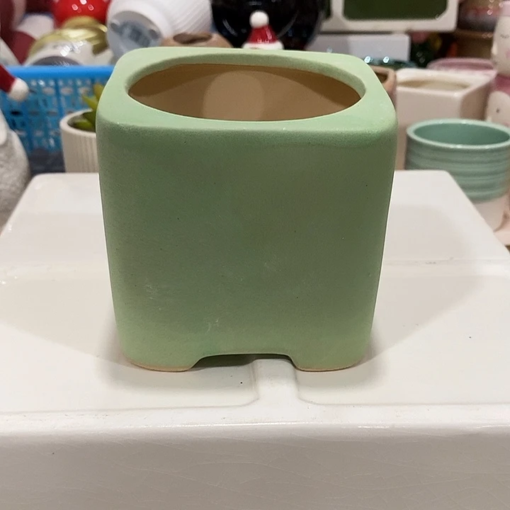摆件陶盆有孔 微瑕介意勿拍