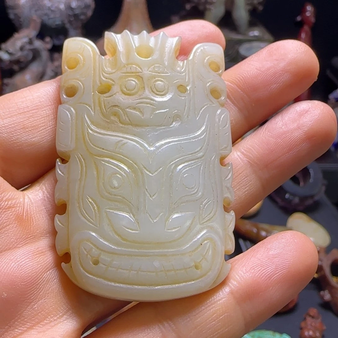 和田玉未镶嵌挂件