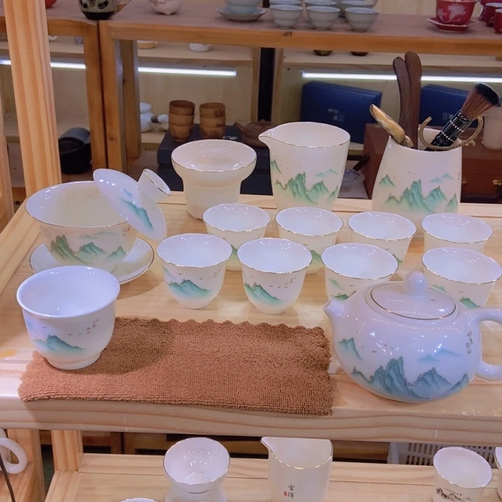 毕业套装茶壶盖碗全家福