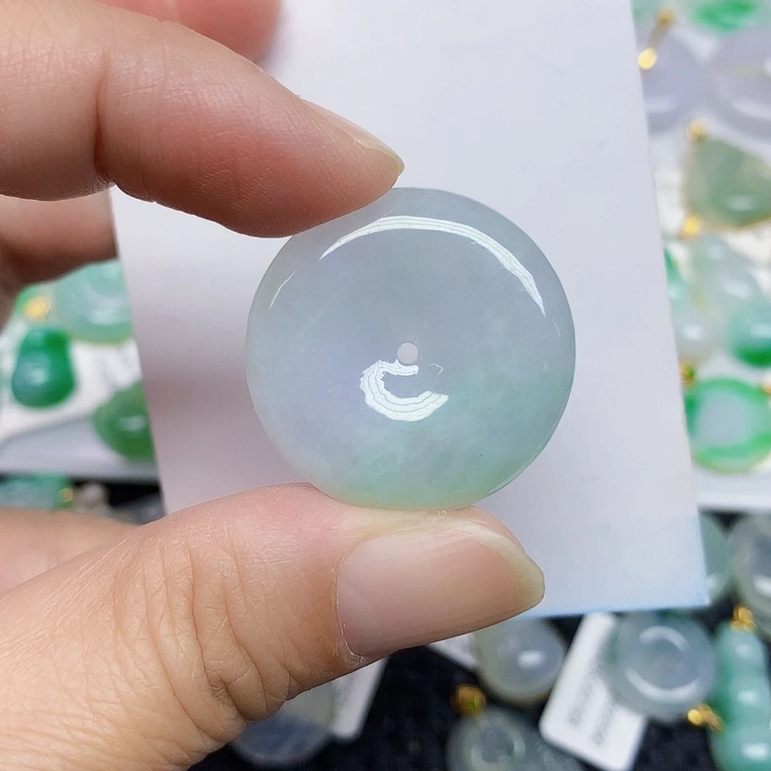 翡翠未镶嵌颈饰456789