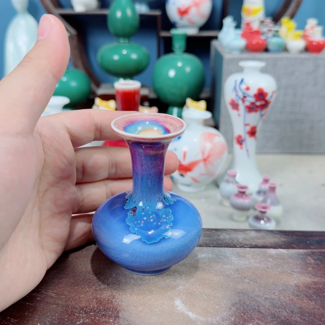 陶瓷手工小花器摆件
