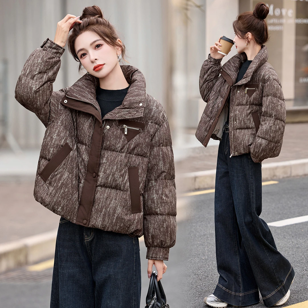 女士羽绒服冬季2025新款巨好看小个子派克服保暖白鸭绒加厚短外套