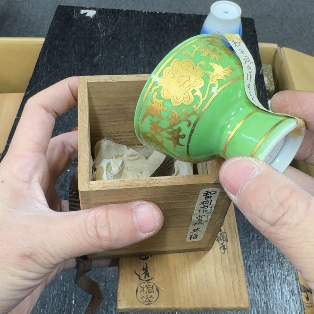 陶瓷日本中古工艺品摆件