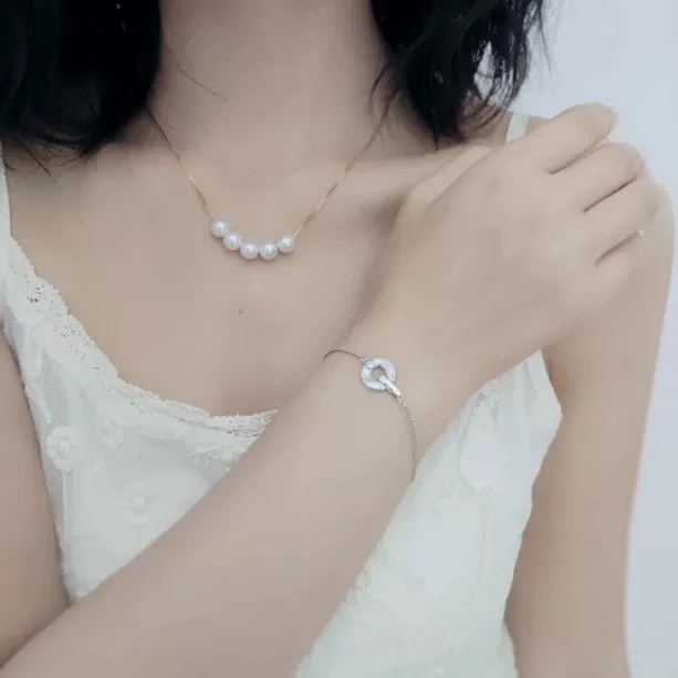 钛钢手链 钛钢轻奢手链时尚简约职场显白手饰078