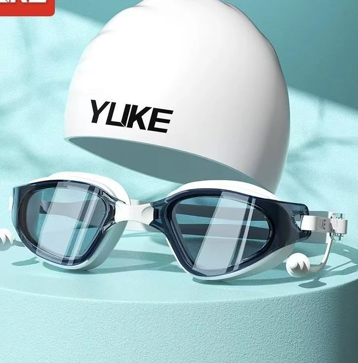 YK 2025年新款高清防雾防水大框游泳眼镜 YJ6032