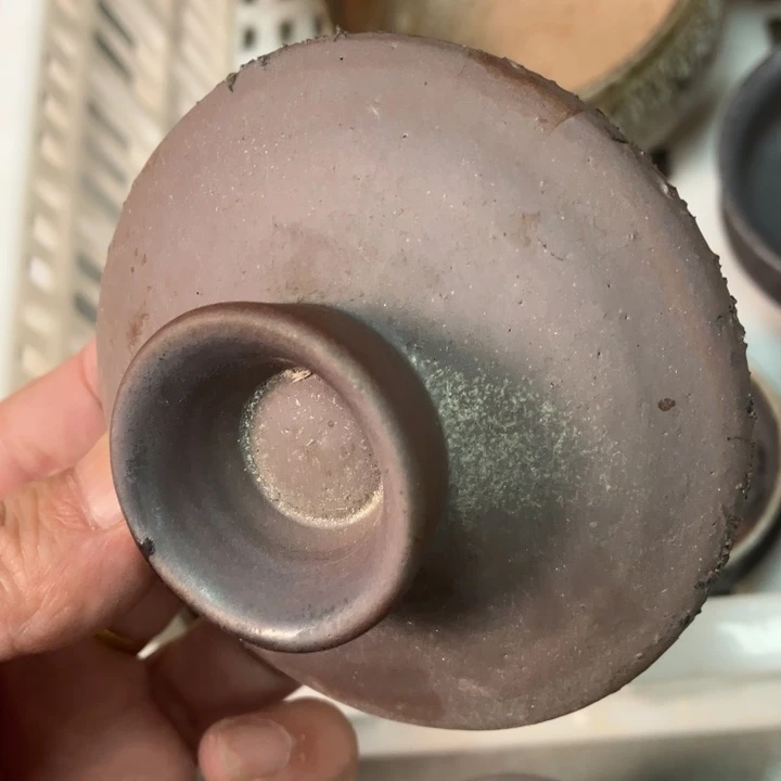 柴烧茶具茶杯大放漏