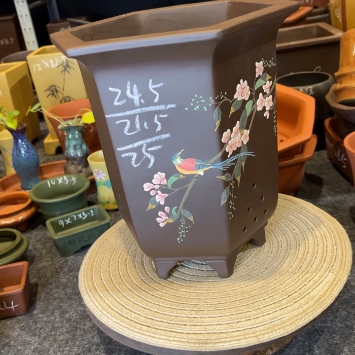 紫砂花盆紫砂花盆