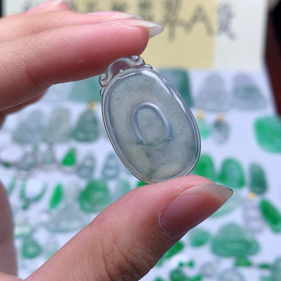 翡翠裸石缅甸天然A货翡翠冰种福贝