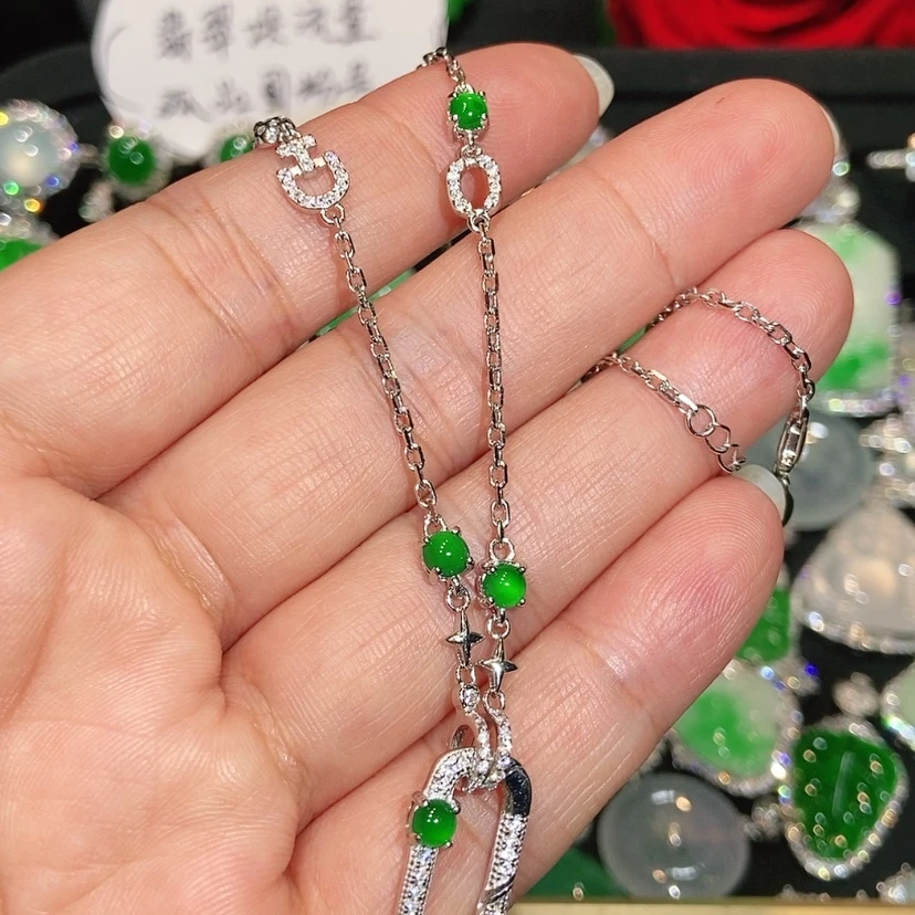 【闪购商品】颈饰未镶嵌翡翠天然翡翠