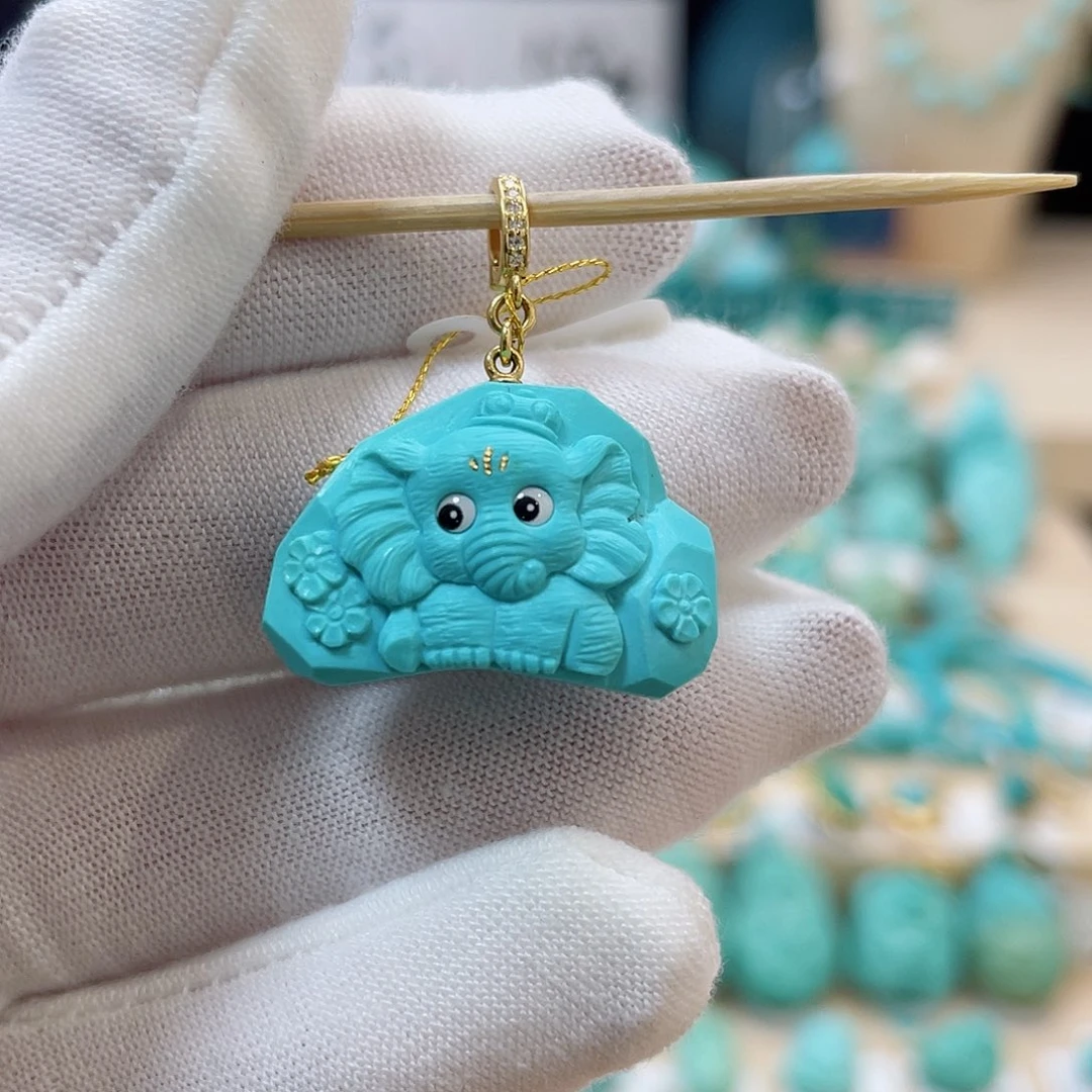 绿松石珠宝奇石未镶嵌