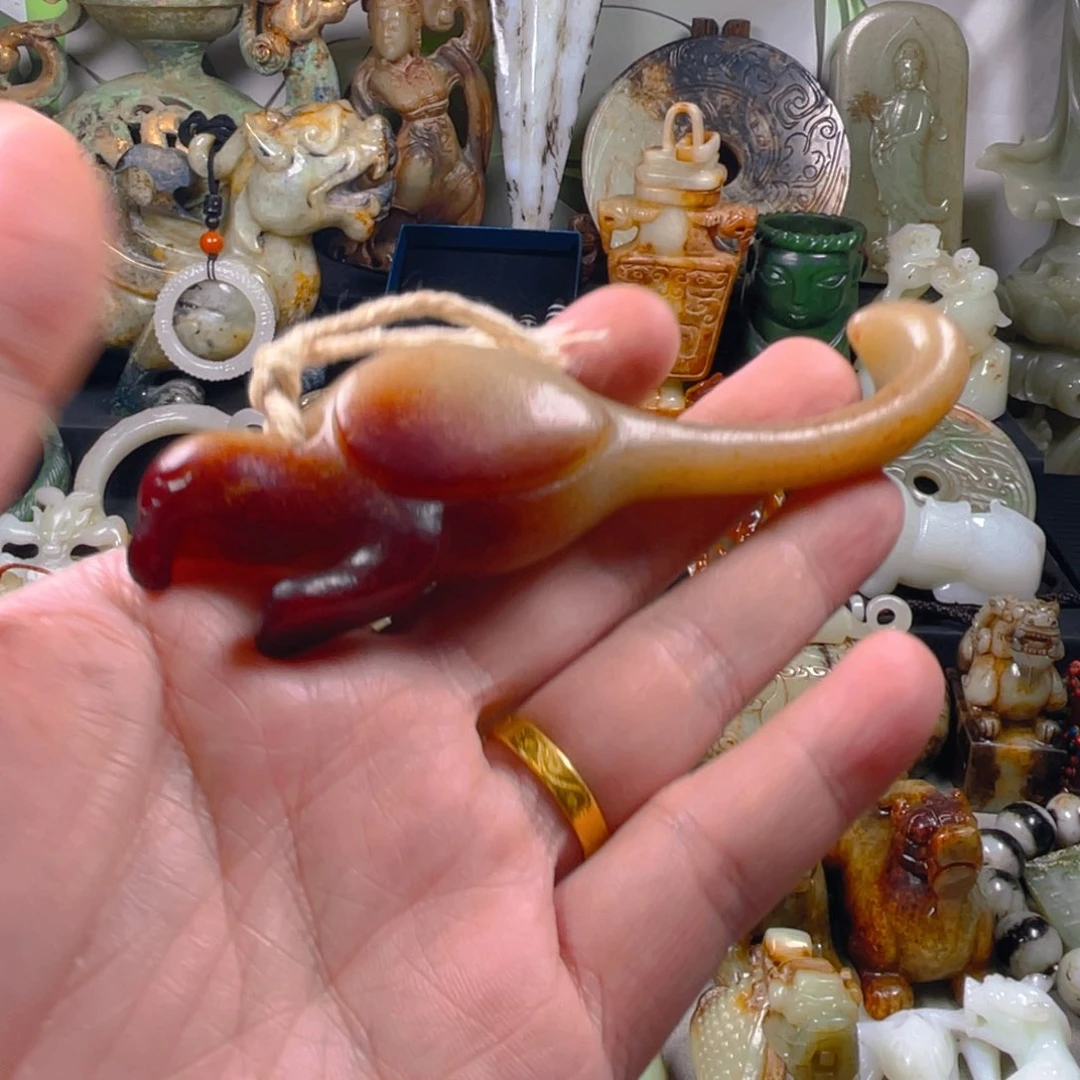 和田玉把件未镶嵌桂****下