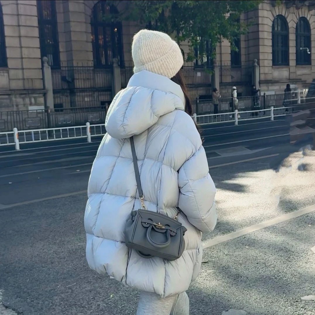 兰【江南极寒泡芙8.0系列富家千金款】2025新国标90白鹅绒羽绒服女